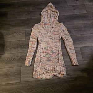 Roxy Colorful Knit Hooded Sweater